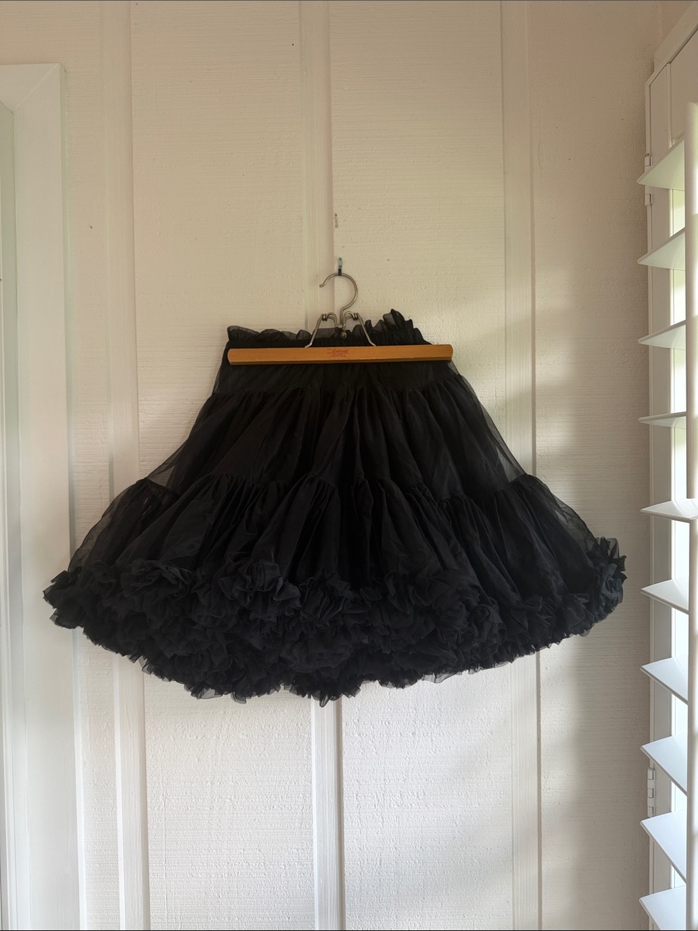 NWT Vintage Betsey Johnson Black Ruffled Crinoline